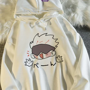 Jujutsu Kaisen Đồng thương hiệu Áo len có mũ trùm đầu mùa xuân thu Satoru Gojo Anime Phim hoạt hình Nhật Bản Áo khoác thứ cấp nam nữ [BL]