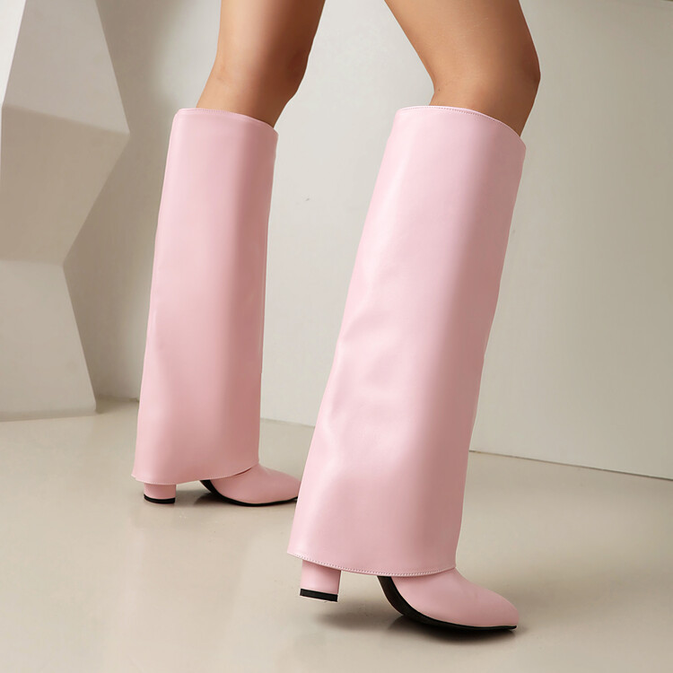 Giày bốt ống quần Đế Xuồng Mũi nhọn phong cách Âu Mỹ cỡ 35-44 bốt nữ HOT GIRL thiết kế mẫu mới thu đông Bốt thời trang