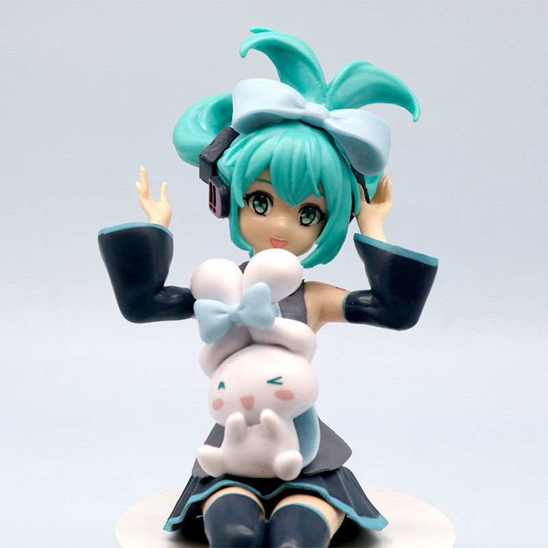 Anime Hatsune Miku X Cinnamoroll Hình Q Phiên Bản Nhân Vật Hành Động Mẫu Xe Trang Trí Đồ Trang Trí Đồ Chơi Búp Bê