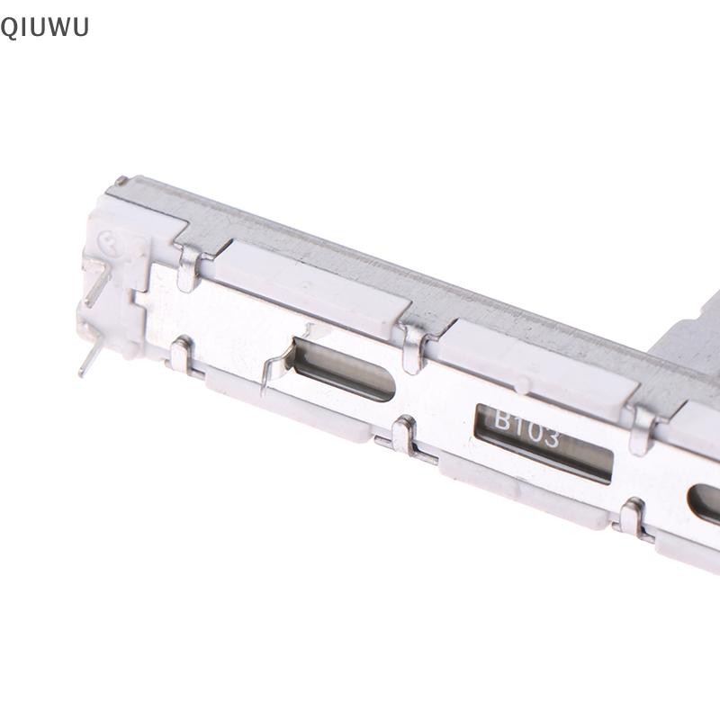 Qiuwu 1Pc Dành Cho 60mm DJM 350 400 600 700 800 Đẩy Fader Trượt Thẳng Potentiometer DJ Mixer Stereo Fader Sliding Potentiometer.