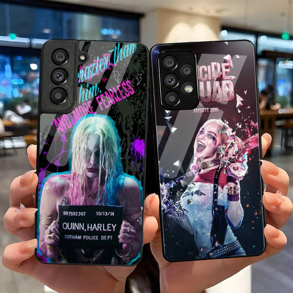 Ốp Điện Thoại Kính Cường Lực Harley Quinn 02 Cho Samsung Galaxy S9 Plus S10 S10e S20 FE S20 Plus S21 S22 S23 S23 Ultra Note 9 10 Plus Note 20 Ultra Cover