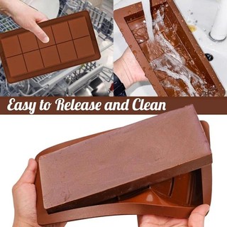 Silicon Thanh Socola Khuôn Silicon Thanh Làm Fondant Khuôn Cà Phê BPA Free Dễ Dàng Phát Hành Chống Dính Cho Năng Lượng Protein Quà Tặng Handmade