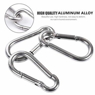Set 10 Móc Khóa Carabiner Chữ D Mini Bằng Hợp Kim Nhôm Tiện Dụng Khi Đi Cắm Trại ALINE