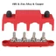 Đầu nối điện YRBWD, Khối phân phối điện DC 4 chiều 48V 250A, M8 M10 bền bỉ 5 / 16 "3 / 8" Khối đầu cuối thanh đinh tán cho thuyền xe tải RV Caravan