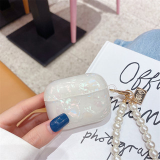 Họa tiết vỏ + vòng tay ngọc trai cho AirPods 1/2/3/Pro/Pro2/Pro3/4