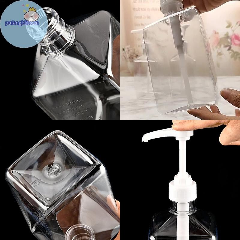 Pufangbliss 1100ml Máy phân phối xi-rô cà phê Đa chức năng Nước sốt mật ong Chai sốt cà chua W / Pump VN