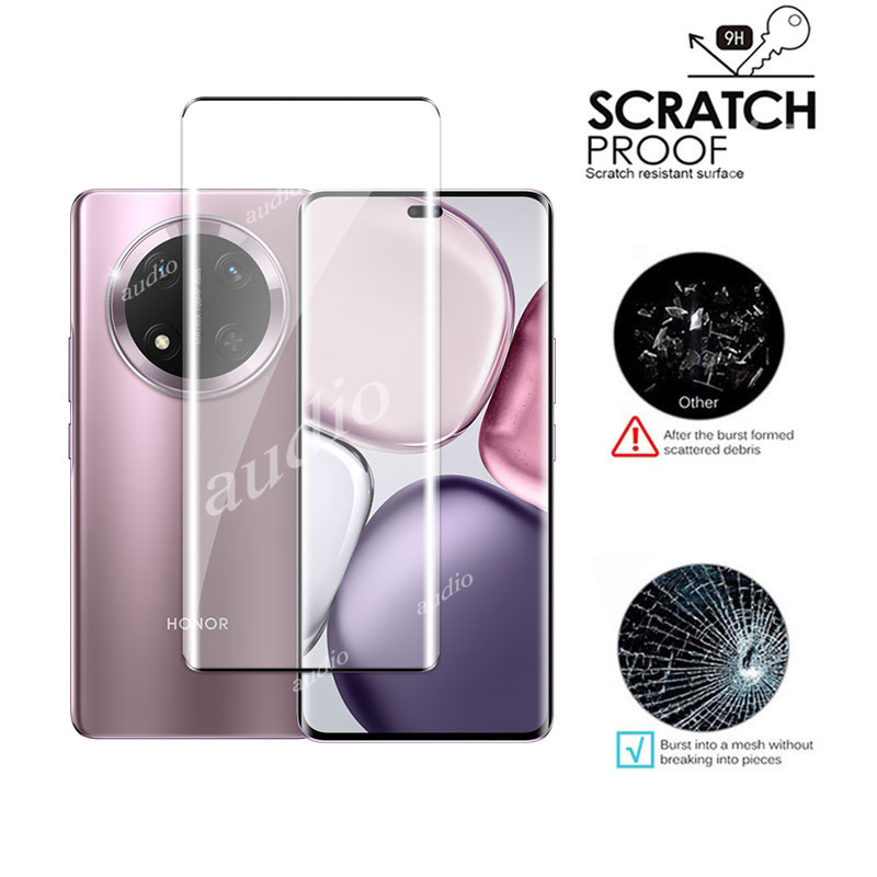 Honor X9C 5G 2in1 Kính cường lực bảo vệ màn hình 3D uốn nóng cho Honor X9C HonorX9C 5G 2024 Bảo vệ màn hình Phim ống kính HD cho Honor X9C X9C HonorX9C 5G Phim bảo vệ màn hình