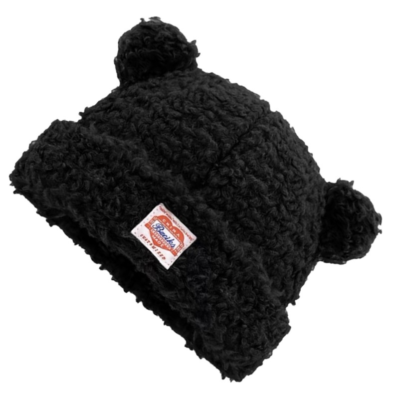 Dasbsug Thời Trang Gấu Tai Beanies Nón Cho Nhiều Đầu Kích Thước Mùa Đông Thu Áo Chui Đầu Lâu Nón Unisex Mũ Đội Đầu Cho Thường Ngày