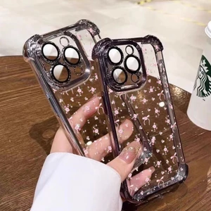 Ốp Lưng Hoa Nơ Màu Hồng Cho Xiaomi 14T 14 13 13T 12T 12 15 Pro 11 Lite 5G NE M7 M5S F4 F3 X4 GT M6 Pro Trong Suốt Bảo Vệ Toàn Diện Vỏ Mềm Chống Sốc
