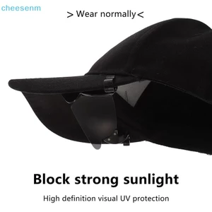Cheenm 1 Kẹp Có Thể Điều Chỉnh Kính Mát Thể Thao Flip-Up Cover Kính Mát Chống Tia UV Kẹp Trên Mũ Kính Đi Xe Đạp VN