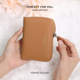 Da PU Có Thể Gập Lại Nữ Ví Mini Nhiều Hộp Đựng Thẻ Dây Kéo Dung Tích Lớn Ví Đựng Tiền Xu