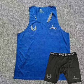 Sports Student Training Clothes Outfit Men's and Women's Marathon Racing Running Mesh Sleeveless Vest Track and Field Shorts Shorts 1FhS