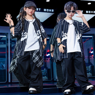 Áo Hip Hop Cho Bé Gái Đồ Nhảy Cho Đồ Nhảy Hiện Đại Bé Trai Trẻ Em Set Đồ Dance Đồ Biểu Diễn Cho Đồ Nhảy Zumba