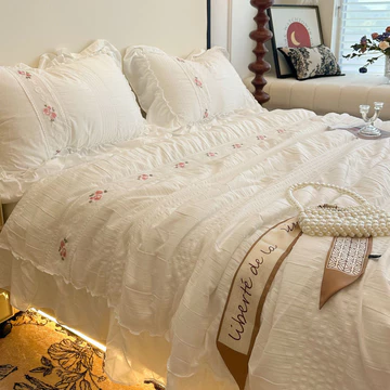 Bộ Chăn Ga Gối Đệm Hoa Lãng Mạn Kiểu Pháp Bộ Chăn Ga Gối Đệm Bông Cao Cấp Bộ Chăn Ga Gối Ngủ Trần Bộ Chăn Ga Gối Đệm Bộ