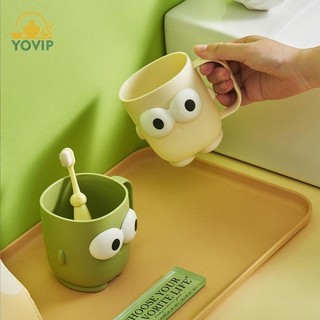 Hộp đựng bàn chải đánh răng hoạt hình dễ thương YOVIP, Cốc chăm sóc răng miệng đa chức năng, Thích hợp cho ký túc xá sinh viên và bộ chăm sóc răng miệng tại nhà VN