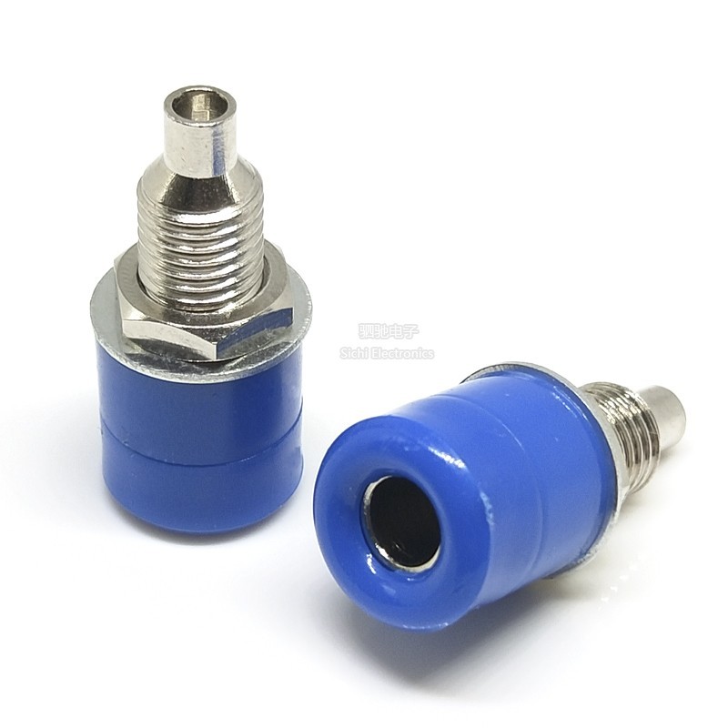 Tất cả Đồng 4mm Chuối Ổ Cắm Bảng Điều Khiển Lỗ Lắp Đặt 8mm Đồng Nguyên Chất Thiết Bị Đầu Cuối Bài Dụng Cụ Kiểm Tra Đầu Chuối