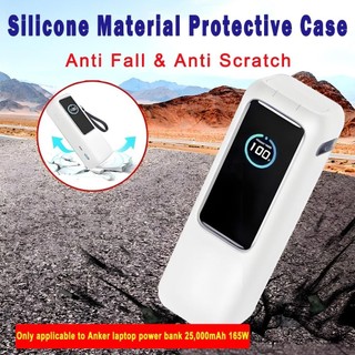 [Vận chuyển nhanh] Silicone HAVENLYCO, Bảo vệ di động chống bụi, Vỏ bảo vệ chống sốc mềm cho Ngân hàng điện Anker Zolo (25000mAh 165W) Du lịch