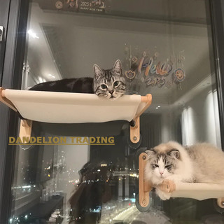 [DELION] Võng cửa sổ giường cho mèo treo có cốc hút, Đồ nội thất cho mèo ấm cúng để tắm nắng khi ngủ, Đồ dùng cho thú cưng di động cho ban công