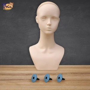 Đầu Mannequin Có Vai Nữ Đầu Giá Đỡ Sống Động Như Thật Tóc Giả Đầu Mannequin Cho Tóc Giả Trang Sức Trưng Bày Tiệm Cắt Tóc