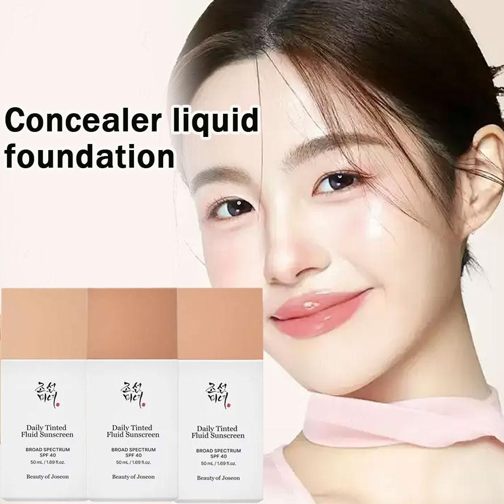 Joseon Official 50ml Kem che khuyết điểm Kem chống nắng dạng lỏng bảo vệ mềm Matte Full Makeup K0z3