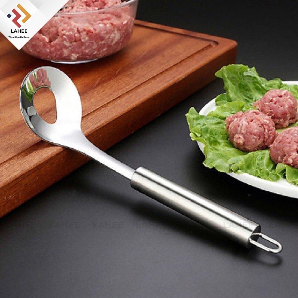 Dụng cụ làm thịt viên, muôi nặn làm chả viên, mọc Inox an toàn