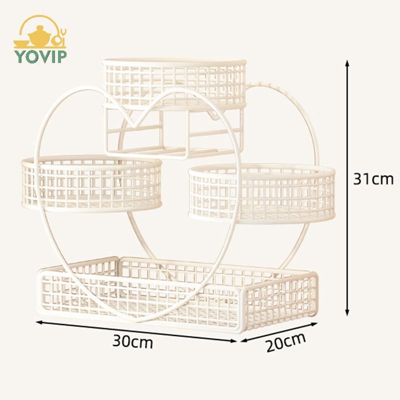 YOVIP 1 Nhẹ Sơn Kim Loại Hộp Đựng Mỹ Phẩm Lắp Đặt Trang Điểm Giá Để Đồ Trang Điểm Hiện Đại Vanity Kệ Để Bàn VN