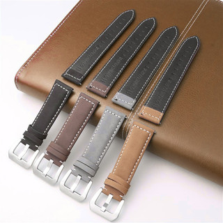 Vòng đeo tay bằng da mờ 20mm 22mm 24mm Phát hành nhanh Dây đeo đồng hồ bằng da thật dành cho nam giới Phụ nữ Da bò mờ Cổ điển Handmade Dây đeo đồng hồ thay thế