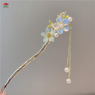 Nữ Barrettes Tóc Hoa Retro với Tua Dài Lịch Sự - Quà Tặng Tiệc Cưới và Lễ Hội