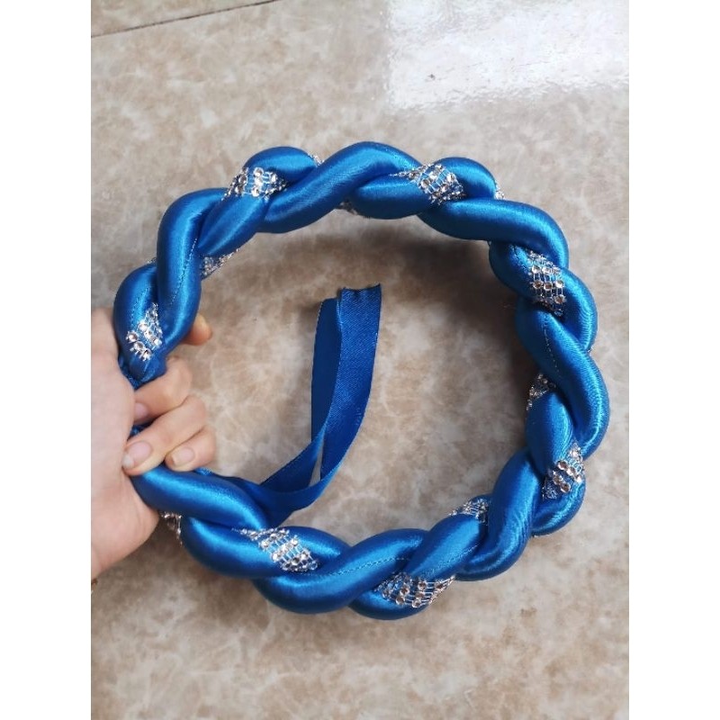 vấn xoắn 2 kết nhựa kim tuyến vấn đội đầu vấn xinh vấn phù dâu phụ kiện biểu diễn văn nghệ
