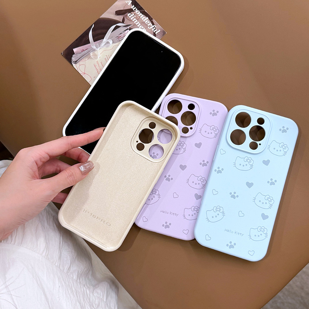 Ốp Điện Thoại Silicon Lỏng Cat Paw Cho iPhone 16ProMax 16Plus 15 14 13 12 11 Vỏ Bảo Vệ Chống Sốc