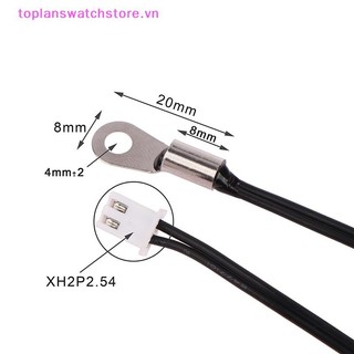 Toplanswatchstore 13cm / 40cm / 100cm Chống Thấm Nước NTC 50K 1% 3950 Điện Trở Nhiệt Độ Độ Chính Xác Cảm Biến Nhiệt Độ Dây Cáp Thăm Dò Lỗ Gắn Cố Định VN