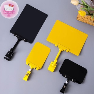 Moonlights 1 Chiếc Thẻ Giá Trái Cây Hàng Hóa Hiển Thị Chống Mài Mòn Ký Giá Đỡ Kẹp Quảng Cáo Thực Phẩm PVC Chống Thấm Nước Bảng Trắng Kẹp EN