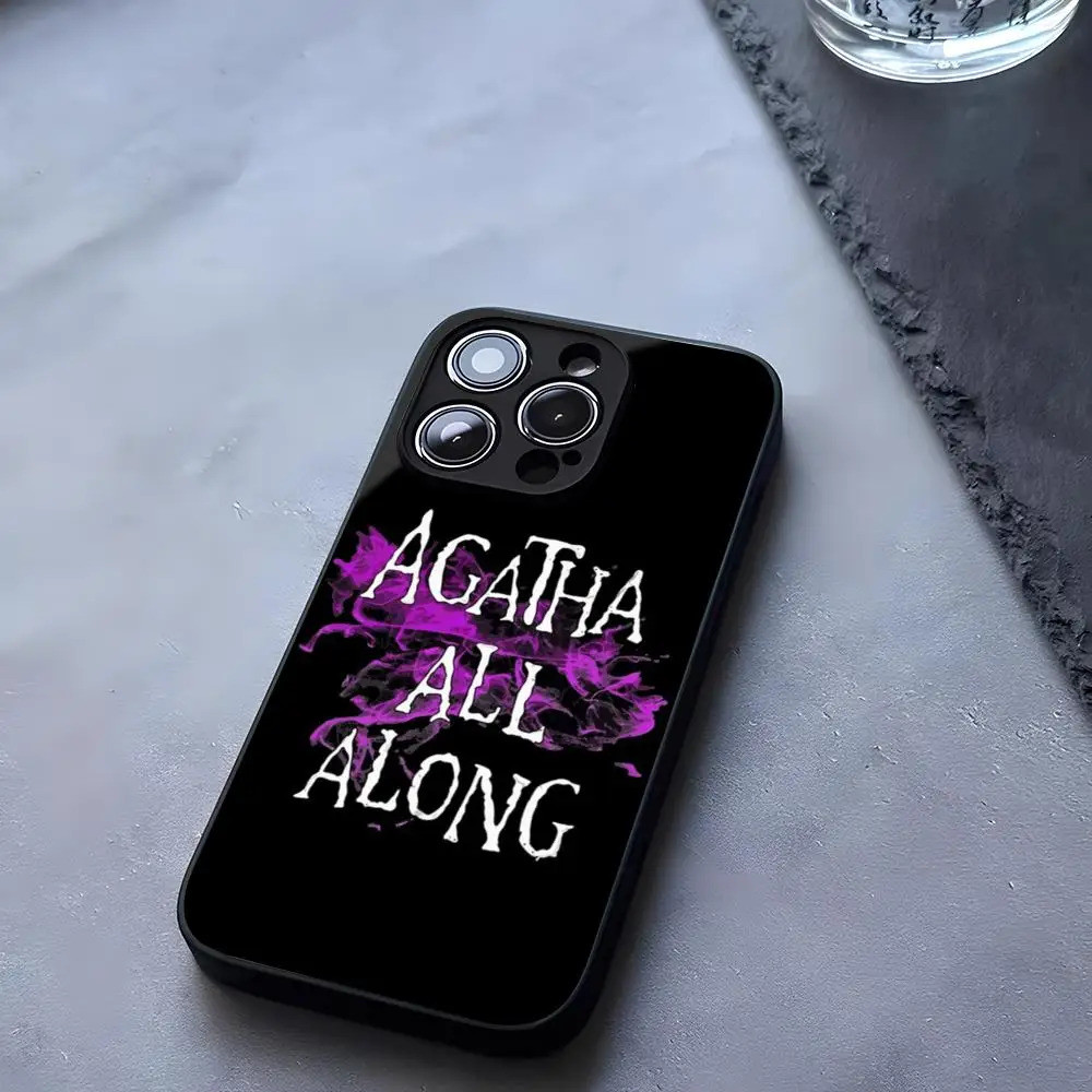 BK-1 Agatha All Along TV Ốp Điện Thoại Kính Cường Lực Cho iPhone 13 14 16 12 17,15 11 Pro XS Max Plus Mini X XR SE2020 Coque