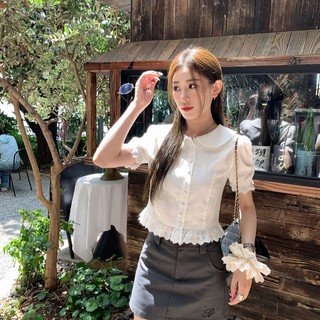 MUJIELLA Áo Baby Tee Cổ Trễ Ôm Body【Tôn Dáng】✓Vải Mềm Không Xù✓Đi Chơi/Party - Chất Hàn MUJI2025072602
