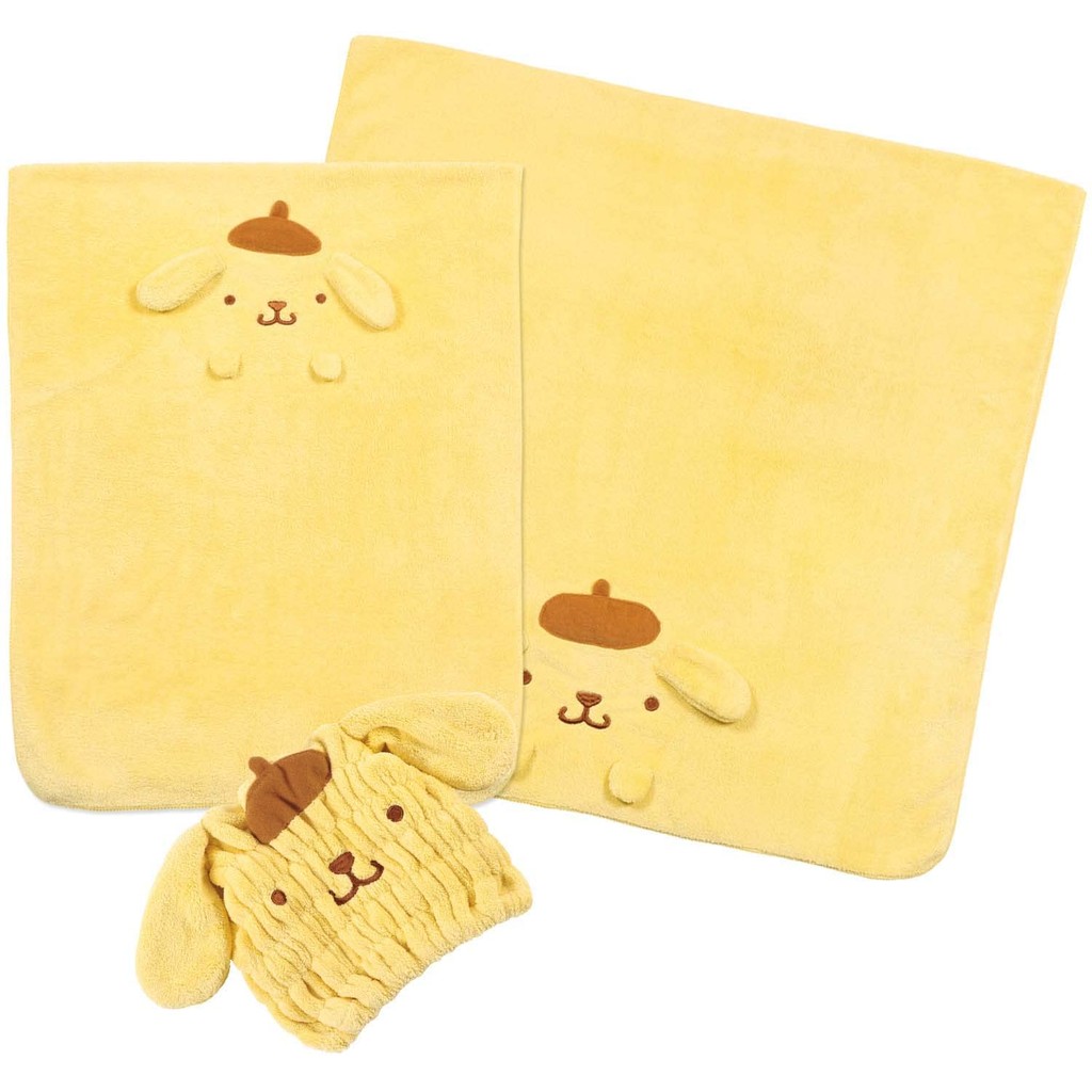 Skater Absorbent Quick-Dry Hair Drying Towel Pompompurin Sanrio 40x100cm TOH1-A Direct From Japan
