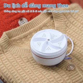 Máy giặt mini turbo di động chạy USB - Công nghệ siêu âm vệ sinh tất gia đình thiết kế nhỏ gọn tiện lợi hiệu quả cao