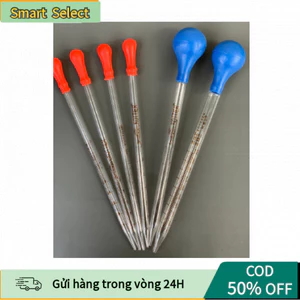 【COD】Ống Hút Pipet Thủy Tinh Chia Vạch 5ml 10ml Kèm Quả Bóp Dùng Trong Phòng Thí Nghiệm