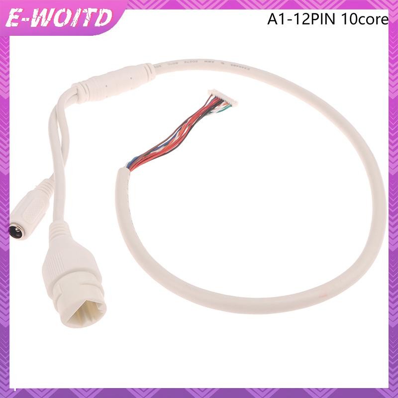 E-WOITD 12Pin 8 / 10Core POE Cổng Mạng Nữ Dây Điện Kết Nối Cáp IP Dome Giám Sát Camera HNVN
