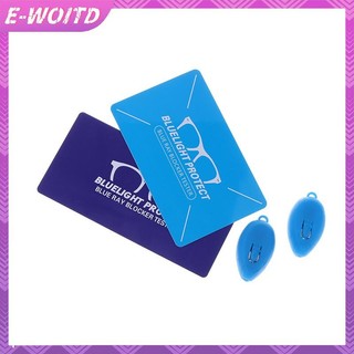 E-WOITD 1 Cái Đèn Pin Chống Ánh Sáng Xanh & 1 Thẻ LED Nhựa Đèn Pin Kính Thử HNVN