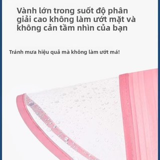 Áo mưa trẻ em Kuromi dễ thương - Chống thấm nước, có vạch phản quang, đựng được cặp sách