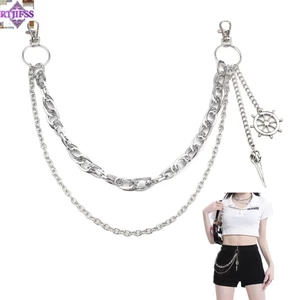 Dây chuyền RTJIFSS phong cách punk rock, màu đen tối, chất liệu kim loại phù hợp cho cả nam và nữ