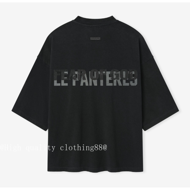 Chất Lượng Cao Phong Cách Mới Cotton Nguyên Chất FOG ESSENTIALS Trước Và Sau Niche Thiết Kế Mùa Hè Áo Thun Tay Ngắn