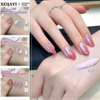 ANNIES Pink Puff Series Cat 's Eye Nail Gel Luộc Nước Trong Suốt Thủy Tinh Hạt Mèo Mắt Trị Liệu Keo Dán Móng Tay Nghệ Thuật Làm Móng Tay Cho Tiệm Móng Tay