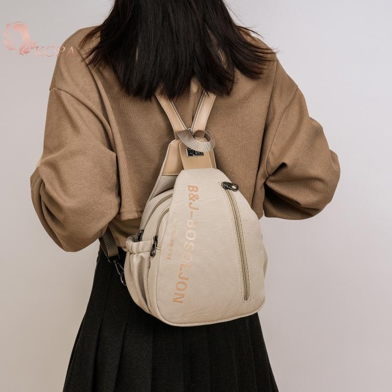 KOPA Túi đeo chéo nữ thông thường Ba lô du lịch Unisex Túi đeo vai nhiều túi VN