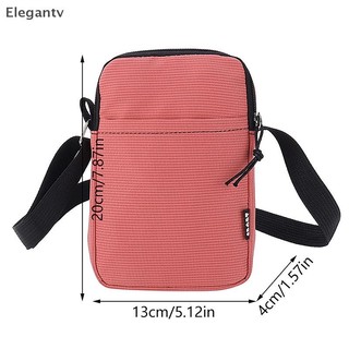EGN Đơn Giản Hợp Thời Trang Màu Trơn Đeo Vai Túi Vải Đa Năng Thời Trang Zero Ví Samll Vuông Túi Điện Thoại Cho Bé Gái N