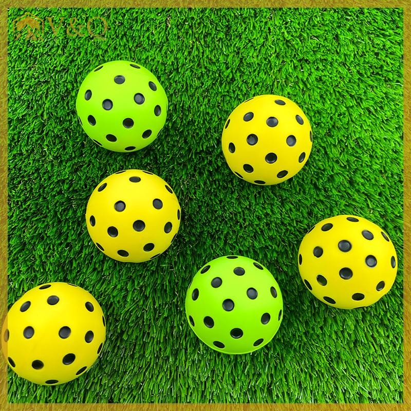Littleloves1 1 / 3 Bóng Pickleball Trong Nhà 74mm Huấn Luyện Mái Chèo Xốp Pickleball Mềm Im Lặng Cho Cạnh Tranh Và Thực Hành EN