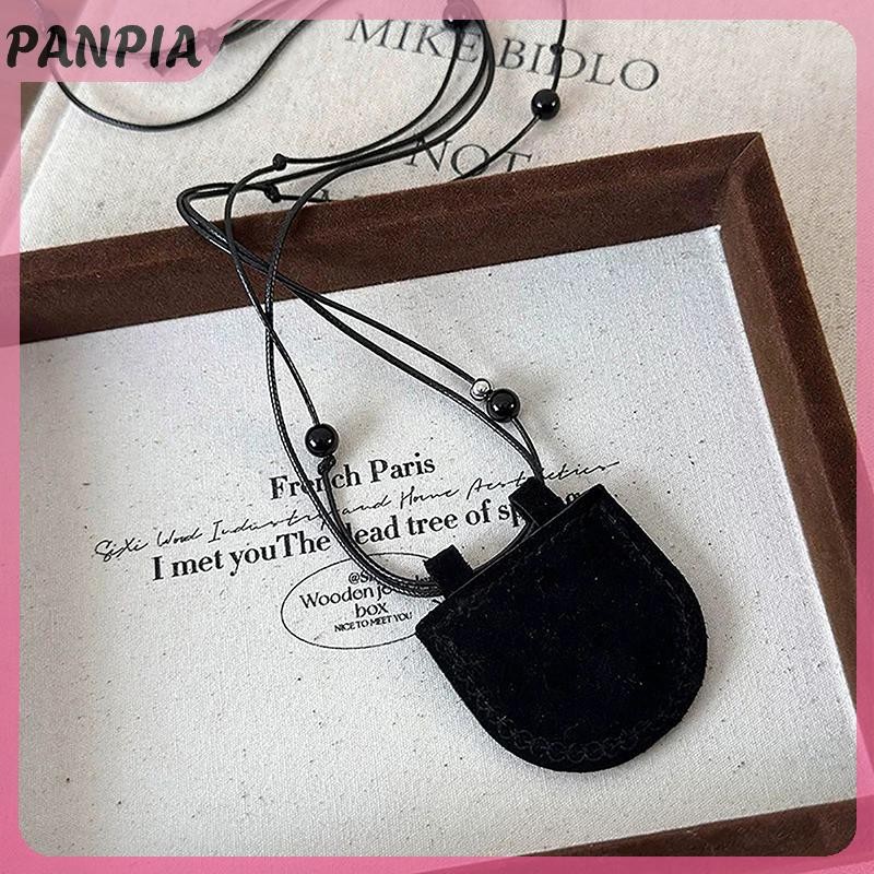 PNPIA-Túi lưỡi liềm đa năng Vòng cổ có thể điều chỉnh cho nữ Thời trang bé gái Cá tính Túi nhỏ Mặt dây chuyền Áo len Dây chuyền Quà tặng