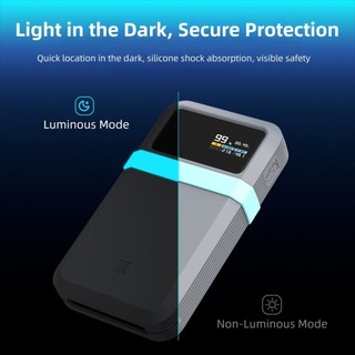 ARTISANU Bảo vệ, Silicone màu trơn mềm, Vỏ bảo vệ chống bụi di động cho CUKTECH 15 Power Bank Air 15000 100W Du lịch