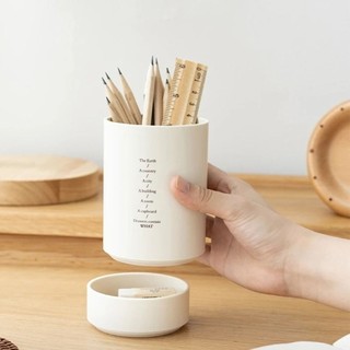 Giá đỡ bàn chải trang điểm HIGHVIEWLS, Giá đỡ bút để bàn di động nhiều lớp, Công suất lớn tối giản Dụng cụ sắp xếp bút đa chức năng Văn phòng phẩm sinh viên