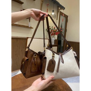 Túi xách nữ Liistore đeo vai đeo chéo thời trang túi hộp da dày 2 dây đeo sang chảnh K301